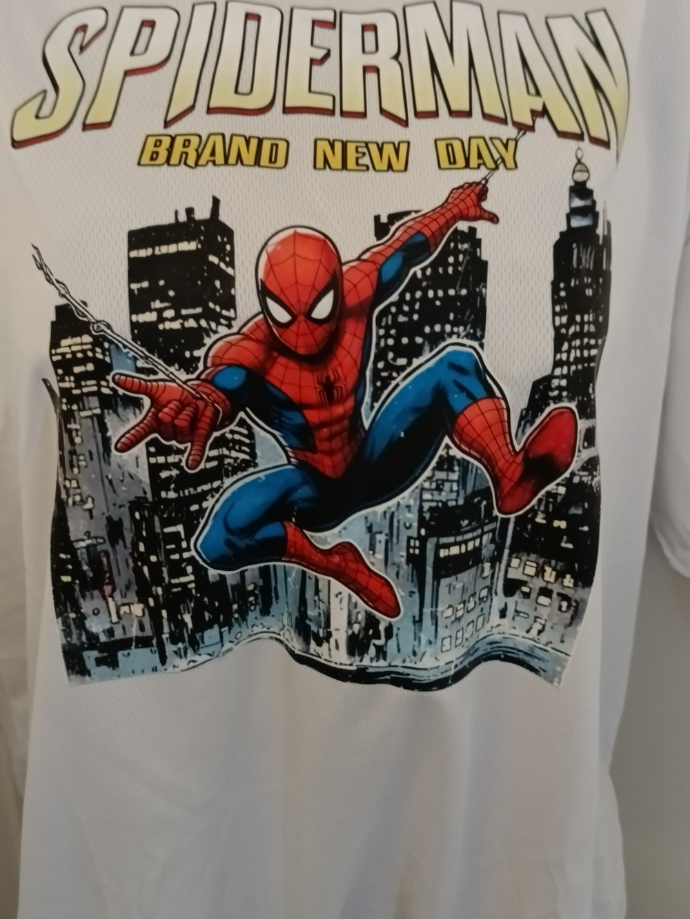 Spiderman 'Brand New Day' Graphic Tee - White New XL